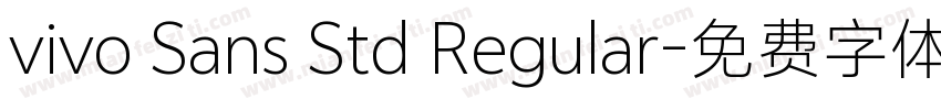 vivo Sans Std Regular字体转换